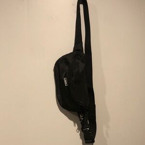 The Foldie Black Crossbody Bag